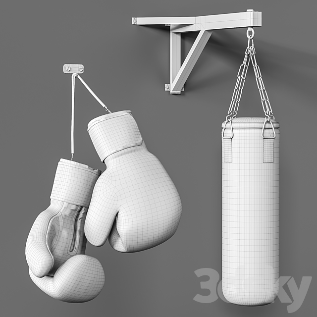 Sports boxing set 3DS Max Model - thumbnail 5