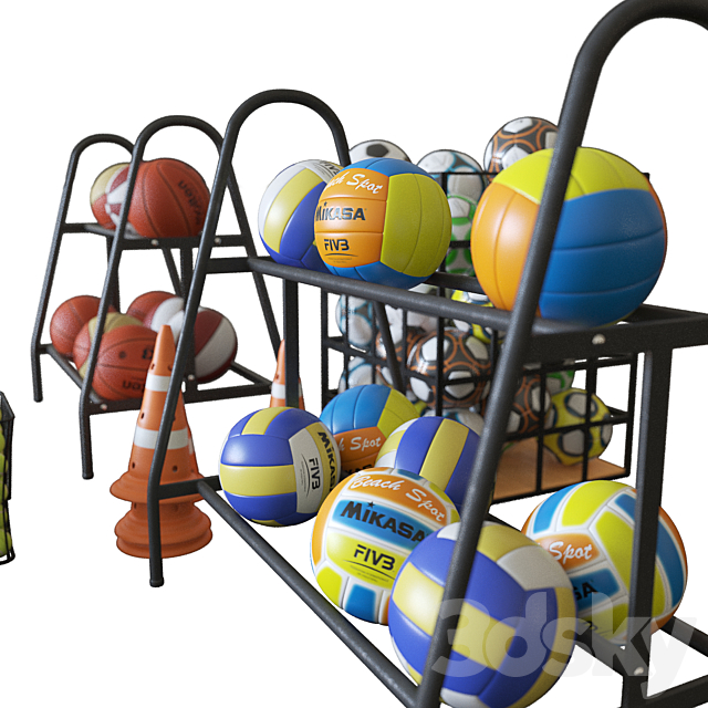 Sports Equipment 3DS Max Model - thumbnail 3