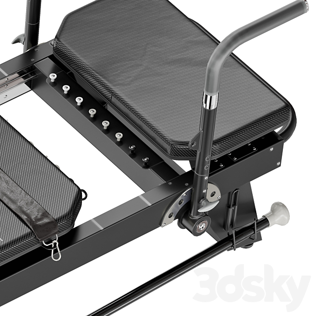 Sports trainer Pilates Reformer Machine 3DS Max Model - thumbnail 6