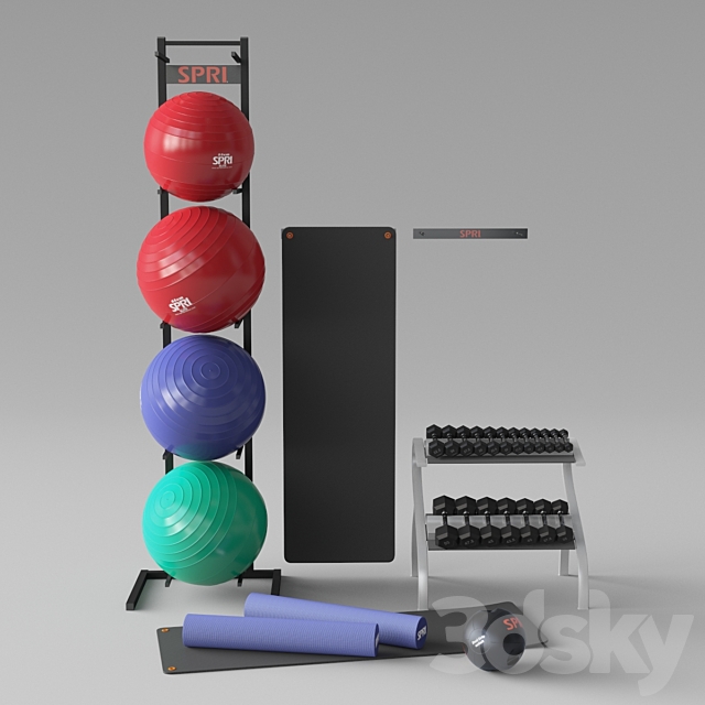 SPRI sports equipment 3DS Max Model - thumbnail 1