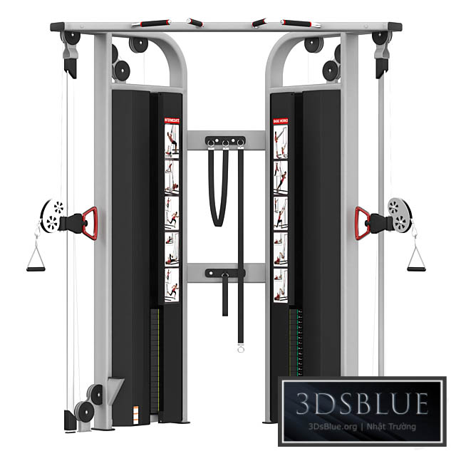 Star Trac INSTINCT DUAL ADJUSTABLE PULLEY 3DS Max - thumbnail 3