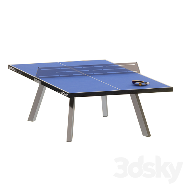 Street Ping Pong 3DS Max Model - thumbnail 4