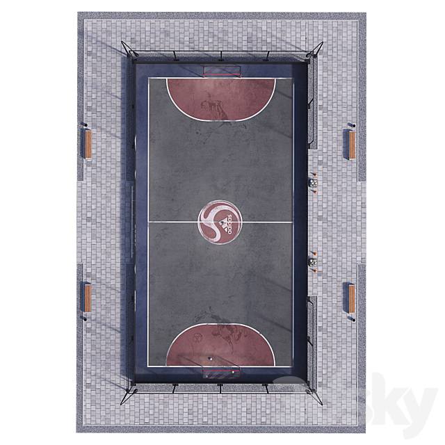 Street soccer 3DSMax File - thumbnail 2