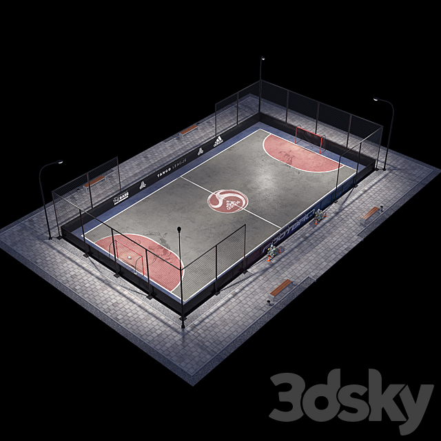 Street soccer 3DSMax File - thumbnail 4