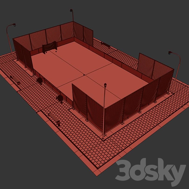 Street soccer 3DSMax File - thumbnail 5