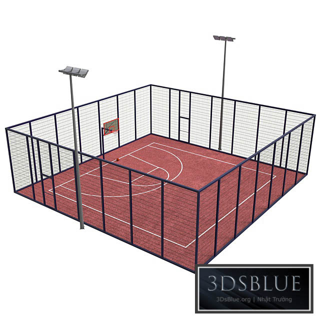 Streetball field 3DS Max - thumbnail 3