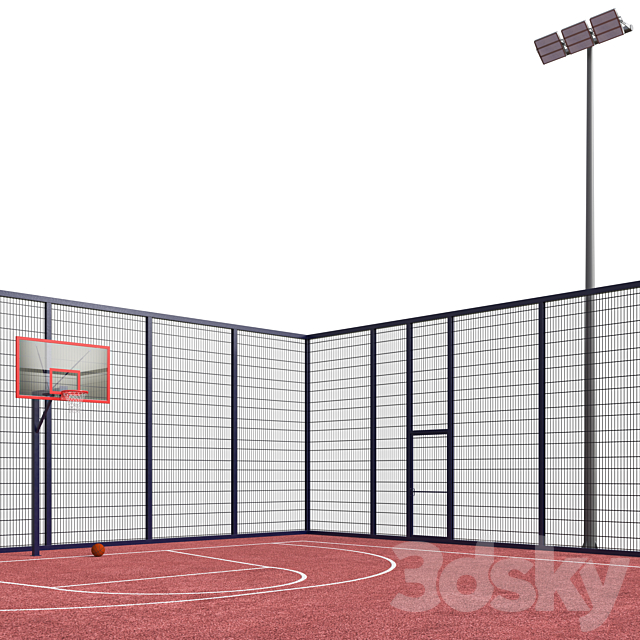 Streetball field 3DSMax File - thumbnail 2