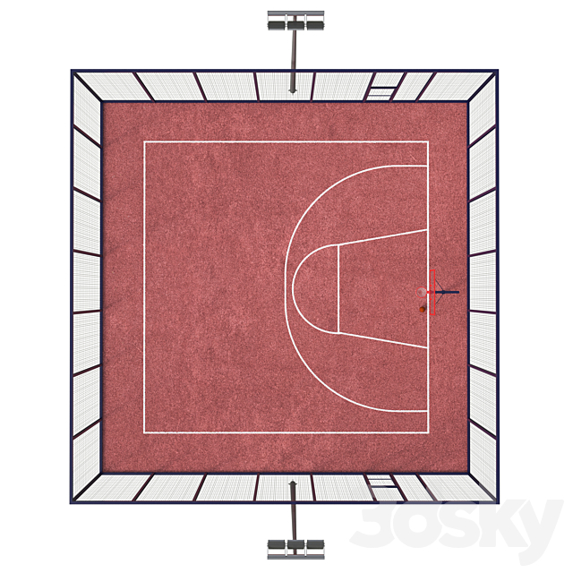 Streetball field 3DSMax File - thumbnail 3