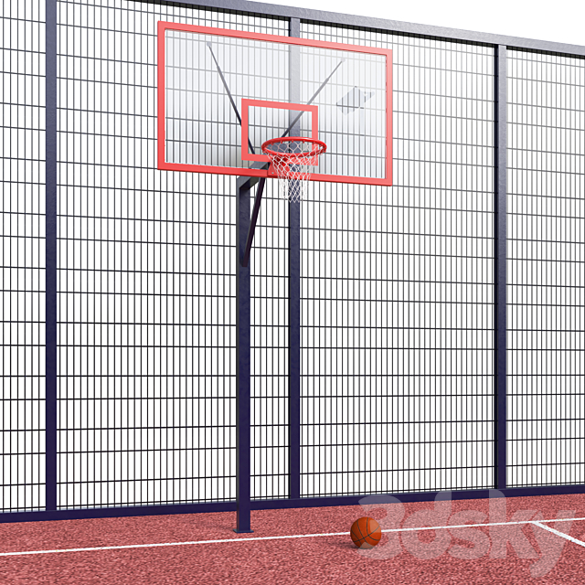 Streetball field 3DSMax File - thumbnail 4