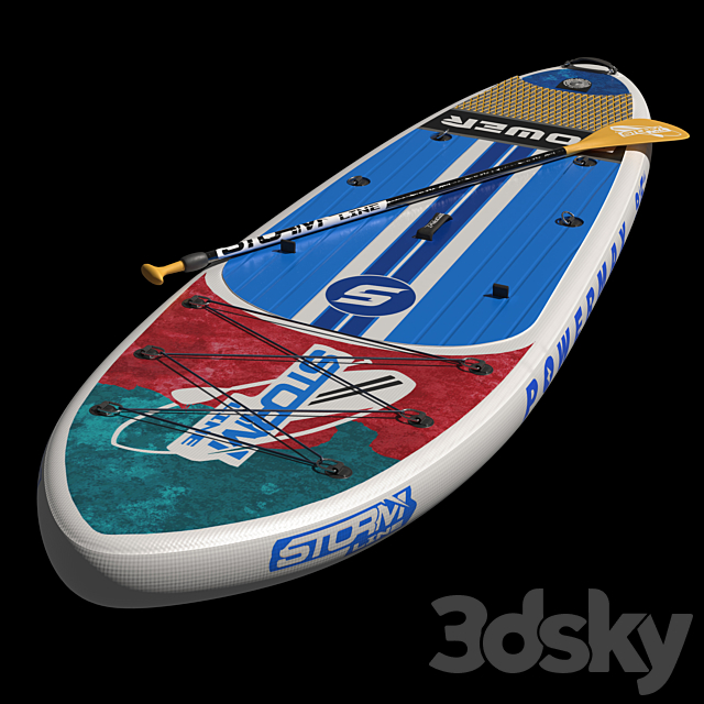 Sup board 3DS Max Model - thumbnail 2