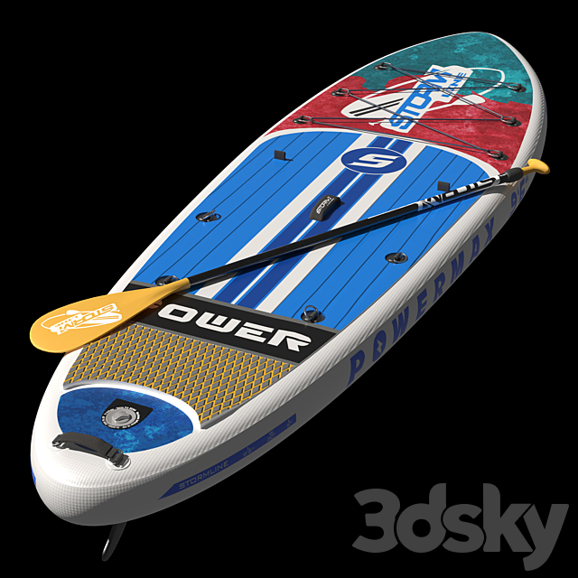 Sup board 3DS Max Model - thumbnail 3