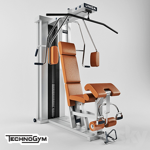 Technogym _ Unica Evolution 3ds Max - thumbnail 1