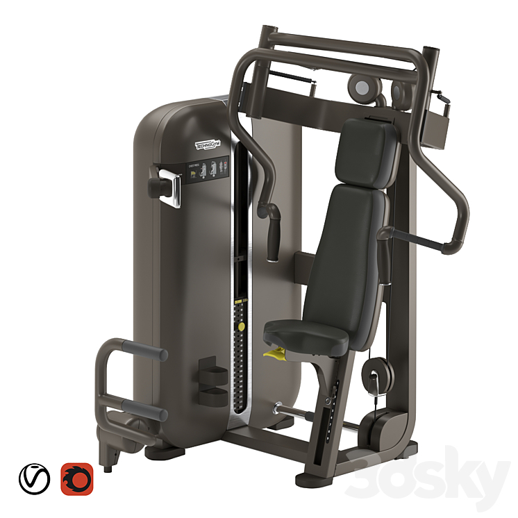 Technogym Artis Chest Press 3DS Max Model - thumbnail 1