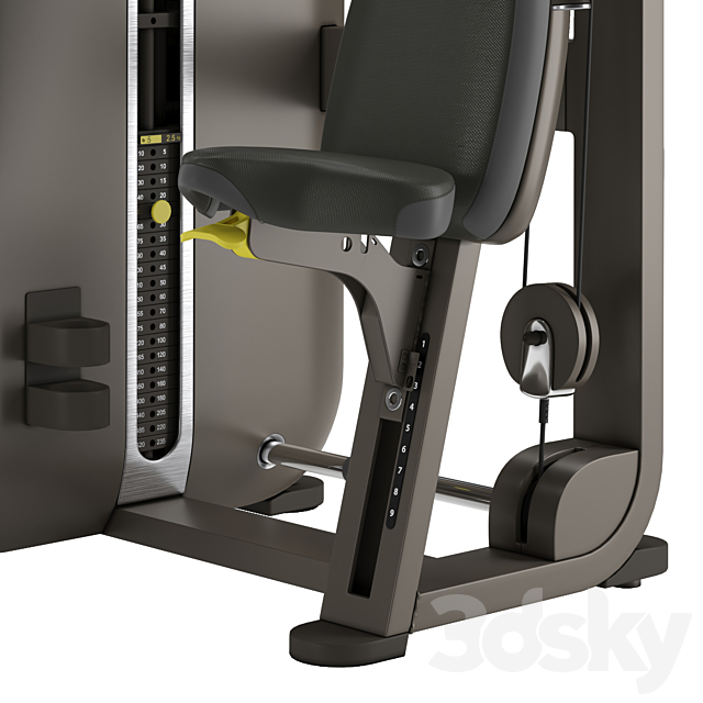 Technogym Artis Chest Press 3DS Max Model - thumbnail 4