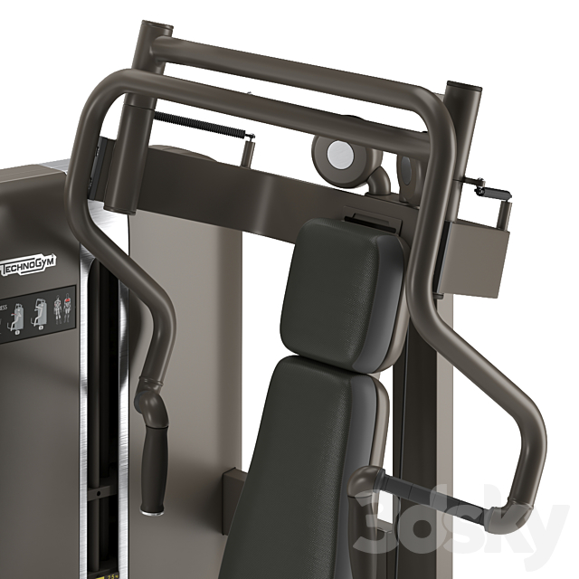 Technogym Artis Chest Press 3DS Max Model - thumbnail 5