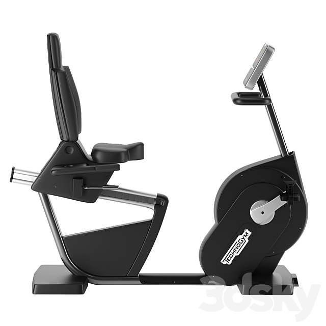 TECHNOGYM RECLINE FORMA BICYCLE 3DS Max Model - thumbnail 4