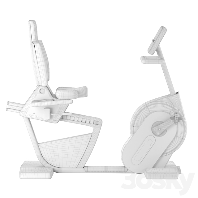 TECHNOGYM RECLINE FORMA BICYCLE 3DS Max Model - thumbnail 5