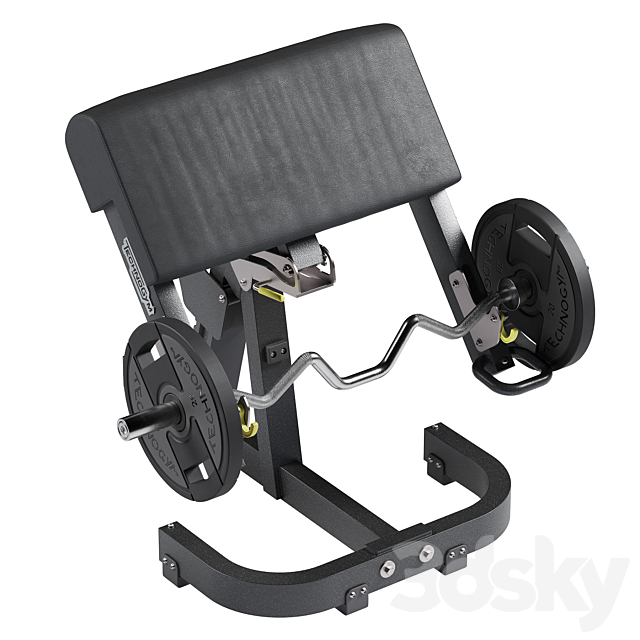 Technogym Scott Bench Pure 3DS Max Model - thumbnail 2