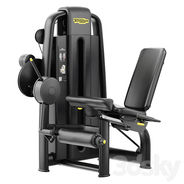 Technogym Selection 700 – Leg Extension 3ds Max - thumbnail 1