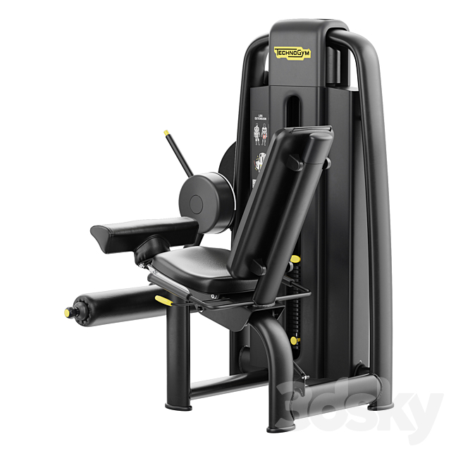 Technogym Selection 700 – Leg Extension 3ds Max - thumbnail 2