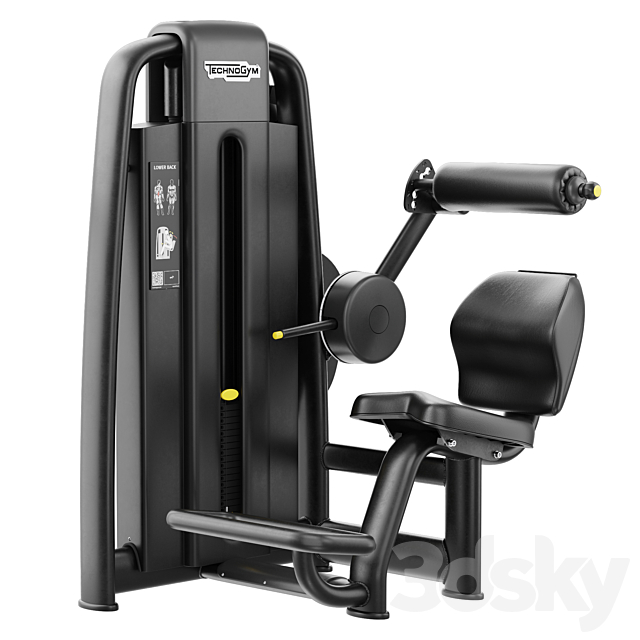 Technogym Selection 700 – Lower Back 3ds Max - thumbnail 1