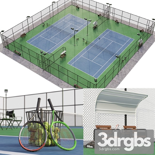 Tennis court - thumbnail 1