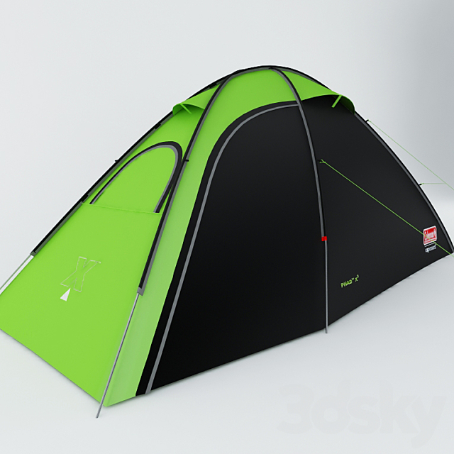 Tent Coleman Exponent 3ds Max - thumbnail 1