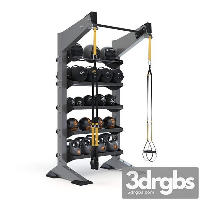 Torque fitness – x-create 1-module storage wall 3dsmax Download - thumbnail 1