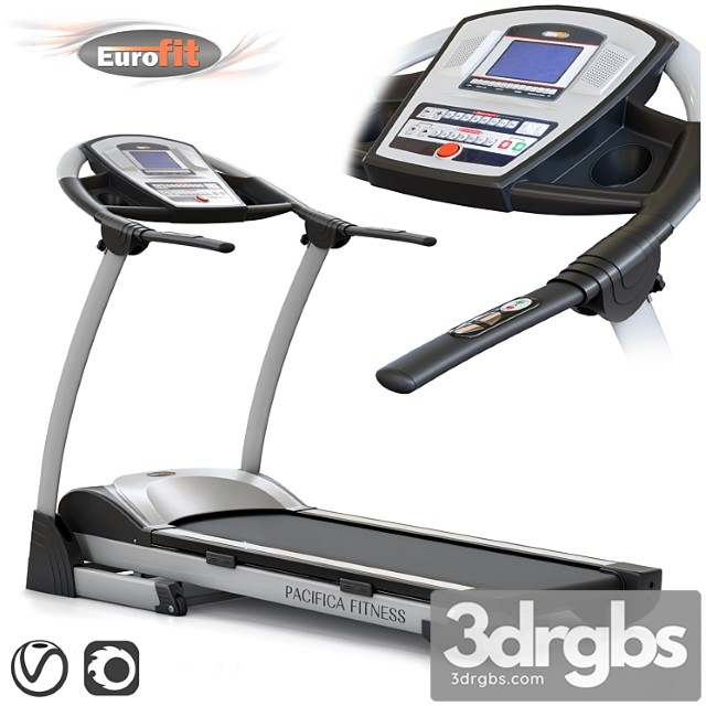 Treadmill eurofit pacifica fitness. training apparatus - thumbnail 1