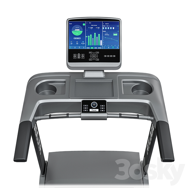 Treadmill FitLogic 3DS Max Model - thumbnail 2