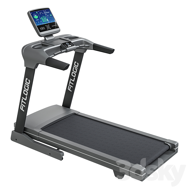 Treadmill FitLogic 3DS Max Model - thumbnail 3