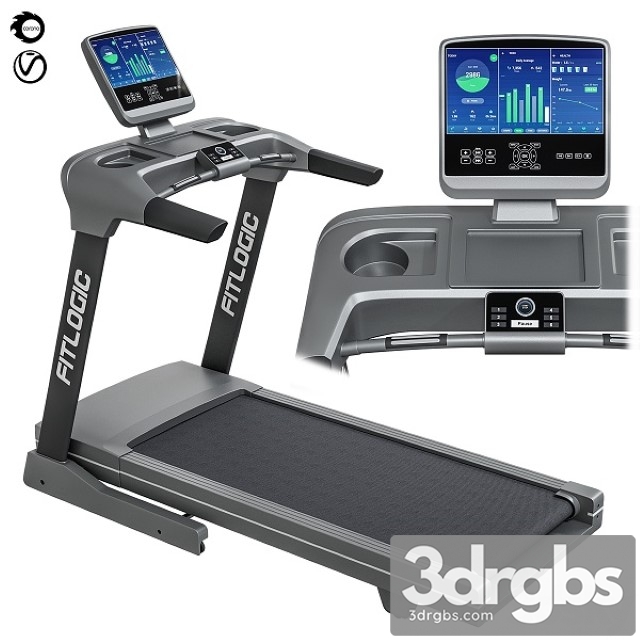 Treadmill FitLogic 3dsmax Download - thumbnail 1