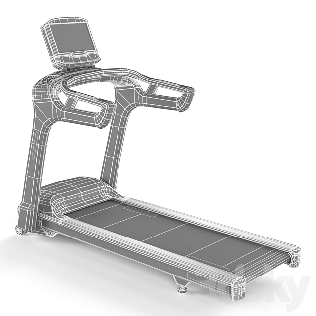 Treadmill Matrix T75 XIR 3DS Max Model - thumbnail 4