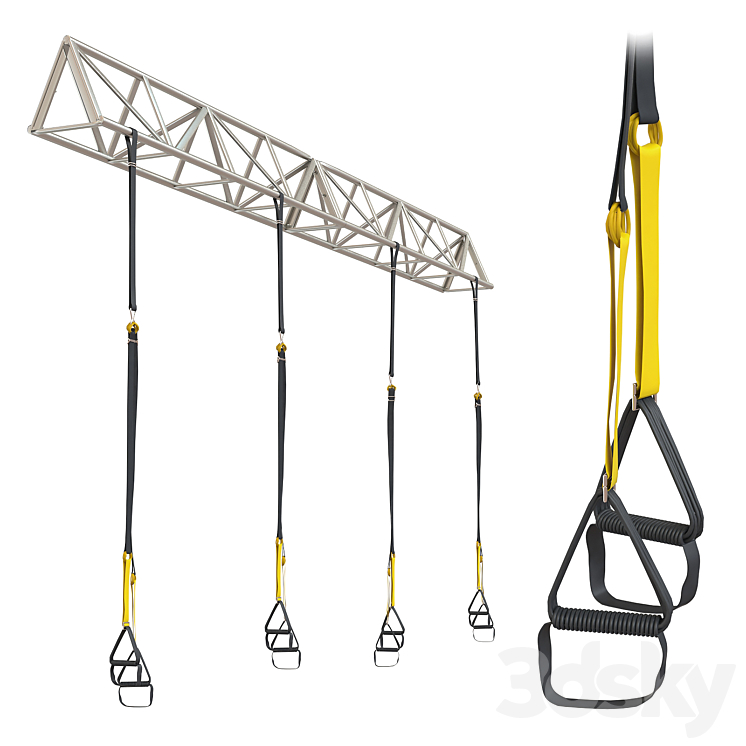 TRX Gym System Sport Farm 3DS Max Model - thumbnail 1