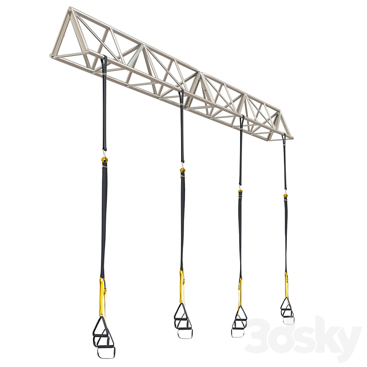 TRX Gym System Sport Farm 3DS Max Model - thumbnail 2