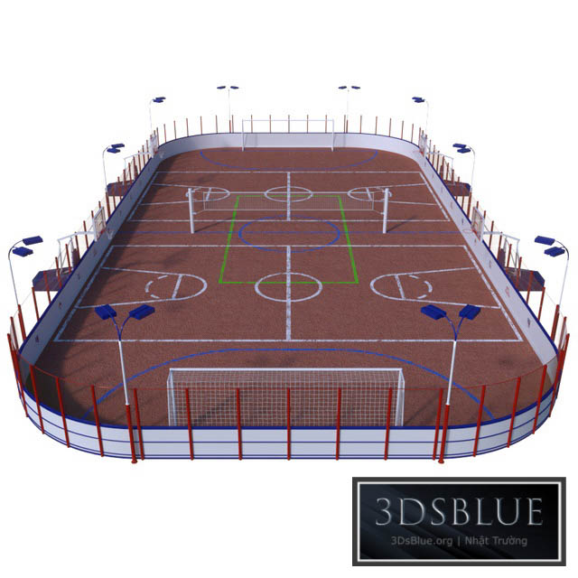 Universal sports field 3DS Max - thumbnail 3