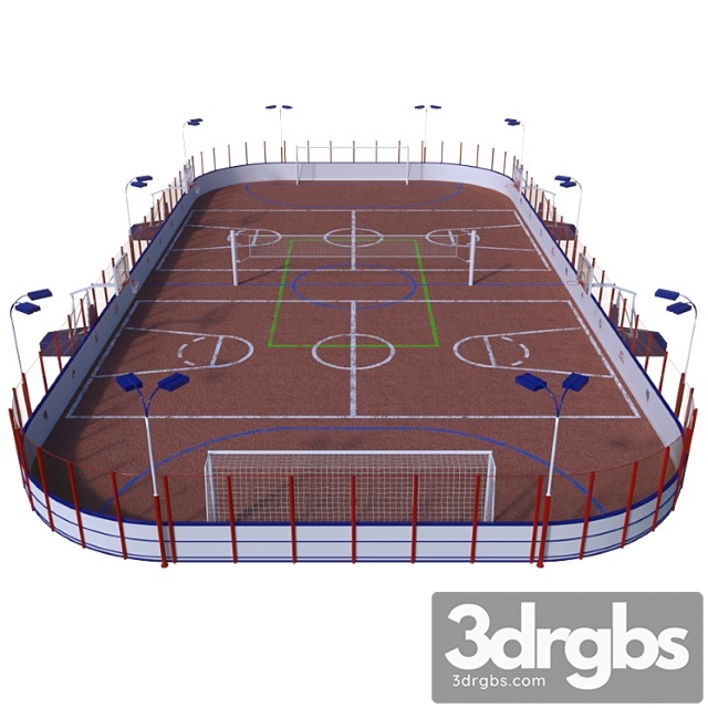 Universal Sports Field 3dsmax Download - thumbnail 1