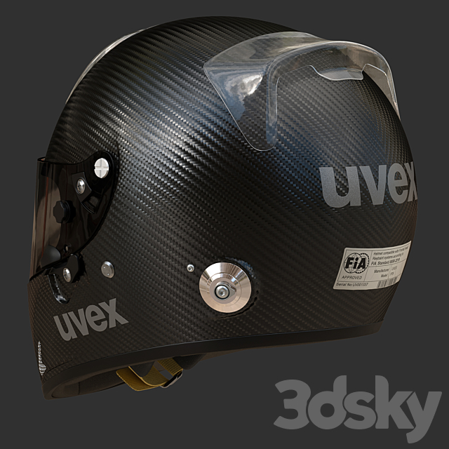 UVEX FP5 carbon 3DS Max Model - thumbnail 2