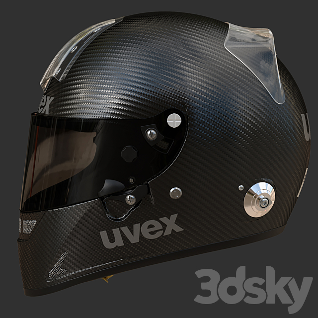 UVEX FP5 carbon 3DS Max Model - thumbnail 5