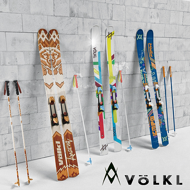 Volkl Skis 3DSMax File - thumbnail 1