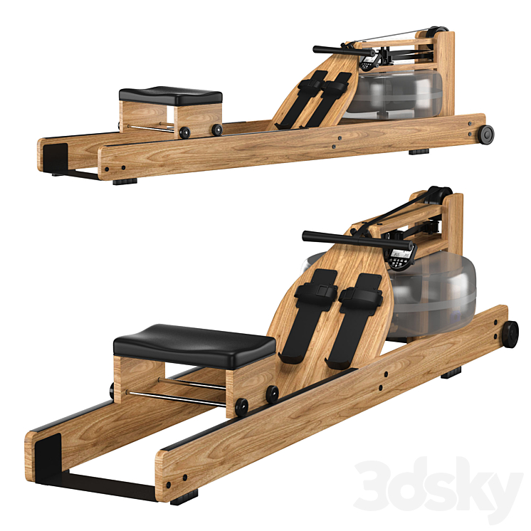 WaterRower Rowing Machine 3DS Max Model - thumbnail 1
