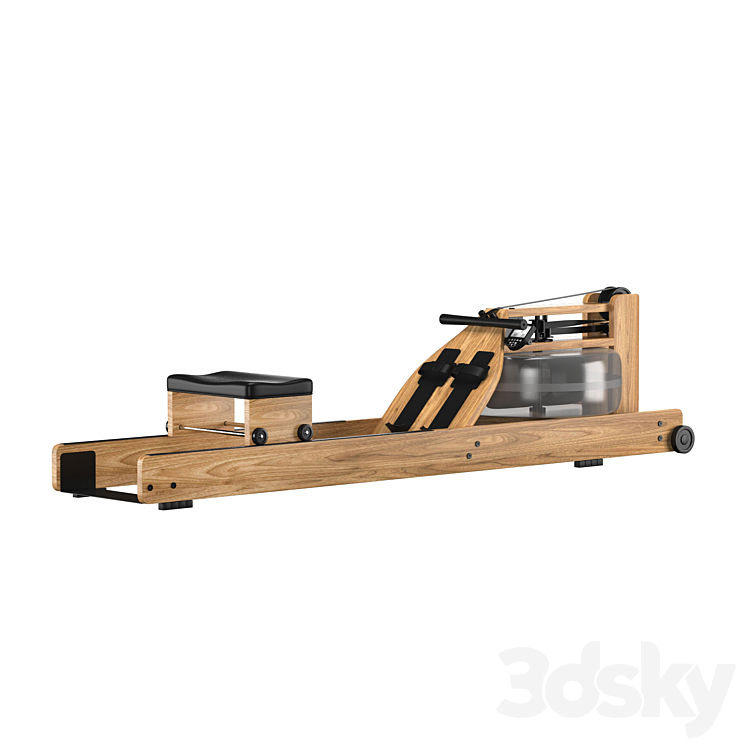 WaterRower Rowing Machine 3DS Max Model - thumbnail 2