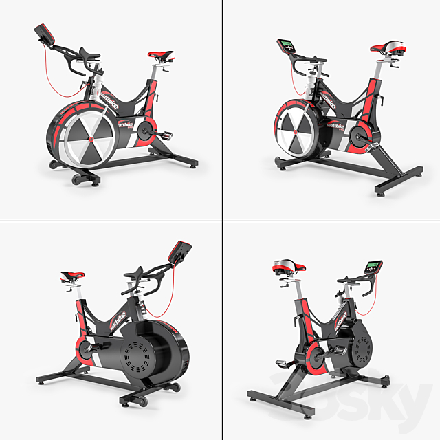 Wattbike Pro Indoor Cycle 3DS Max Model - thumbnail 2