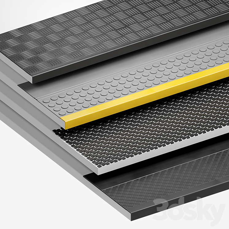 Anti-Slip Stair Mats 3DS Max - thumbnail 1