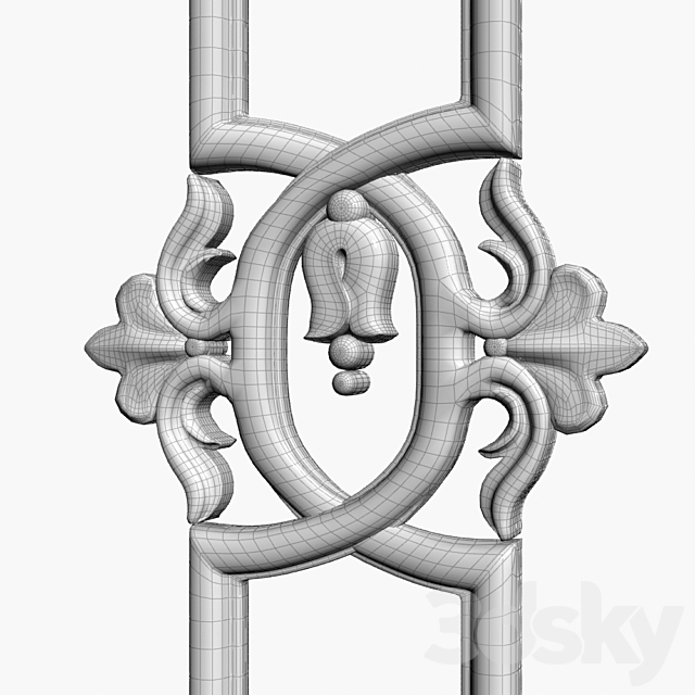 Baluster 3DS Max Model - thumbnail 3