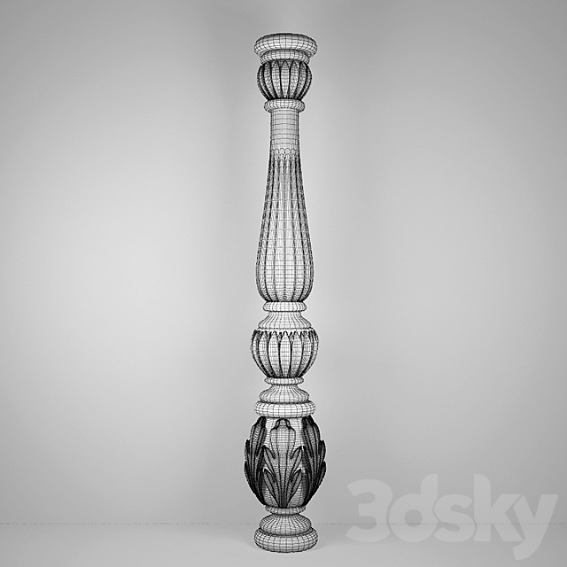 Baluster 3DSMax File - thumbnail 2