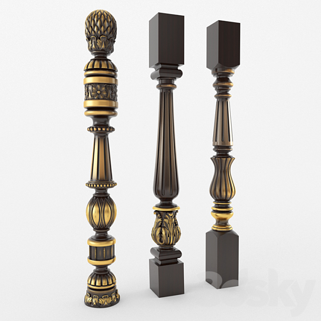 balusters 3DSMax File - thumbnail 1