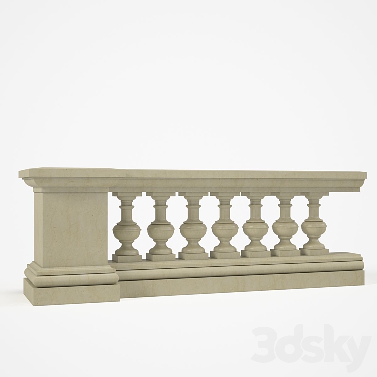 balustrade 3DS Max - thumbnail 1