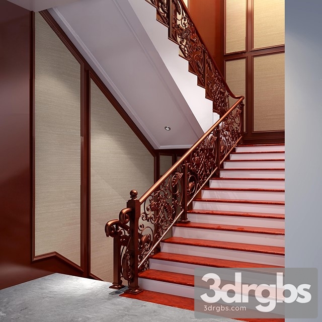 China Stair 11 3dsmax Download - thumbnail 1