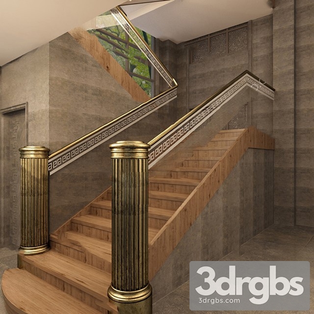 China Stair 21 3dsmax Download - thumbnail 1